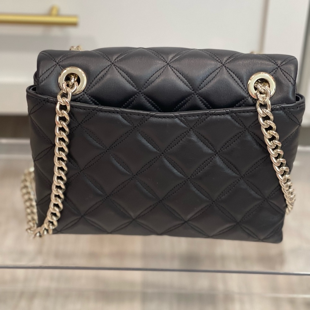 Kate Spade Black Quilted Shoulder Bag